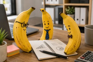 Bananen im Büro-Meeting